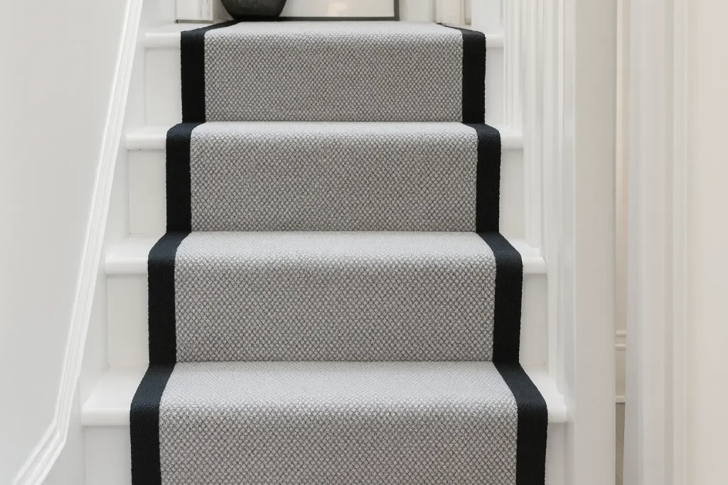 Custom rug binding in Arbroath by Bob the Binder